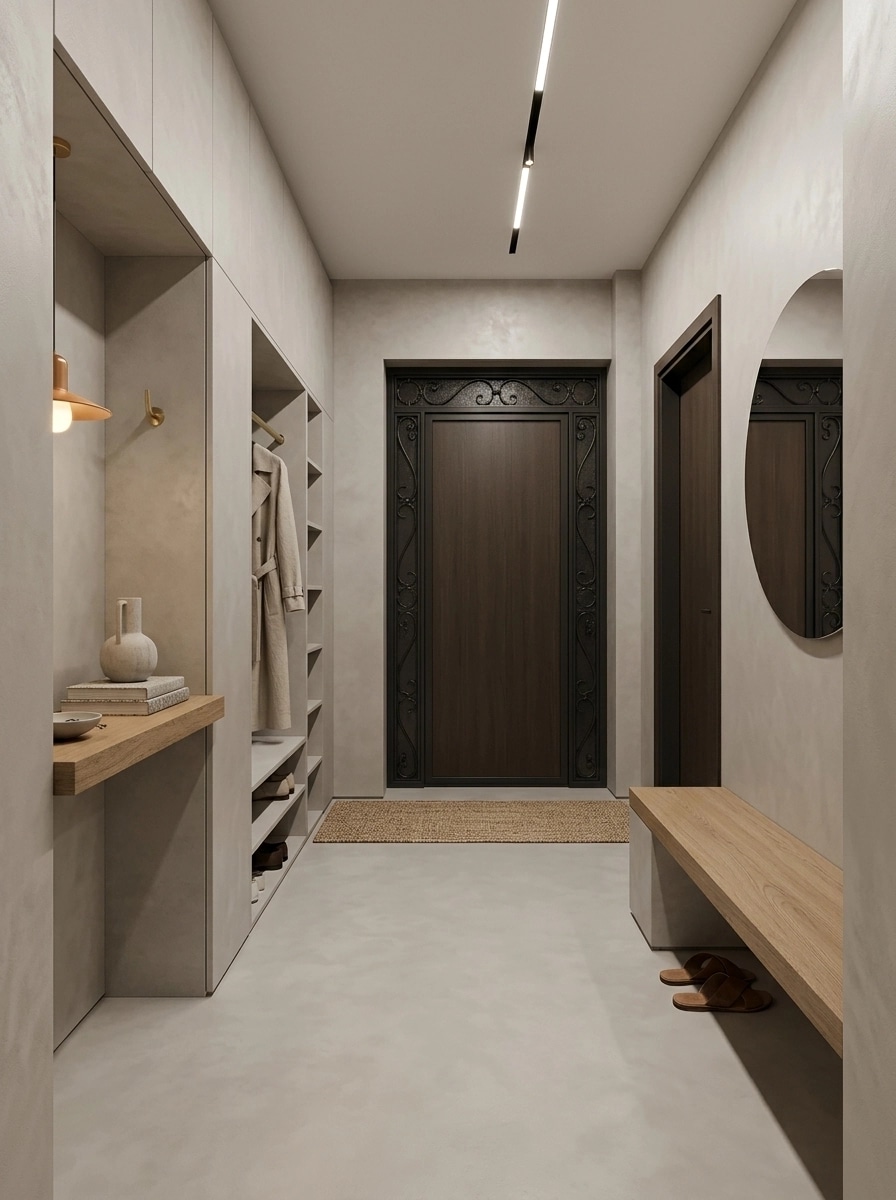 Reka bentuk dalaman dalam gaya Minimalism — Ruang Legar oleh GenRoom AI