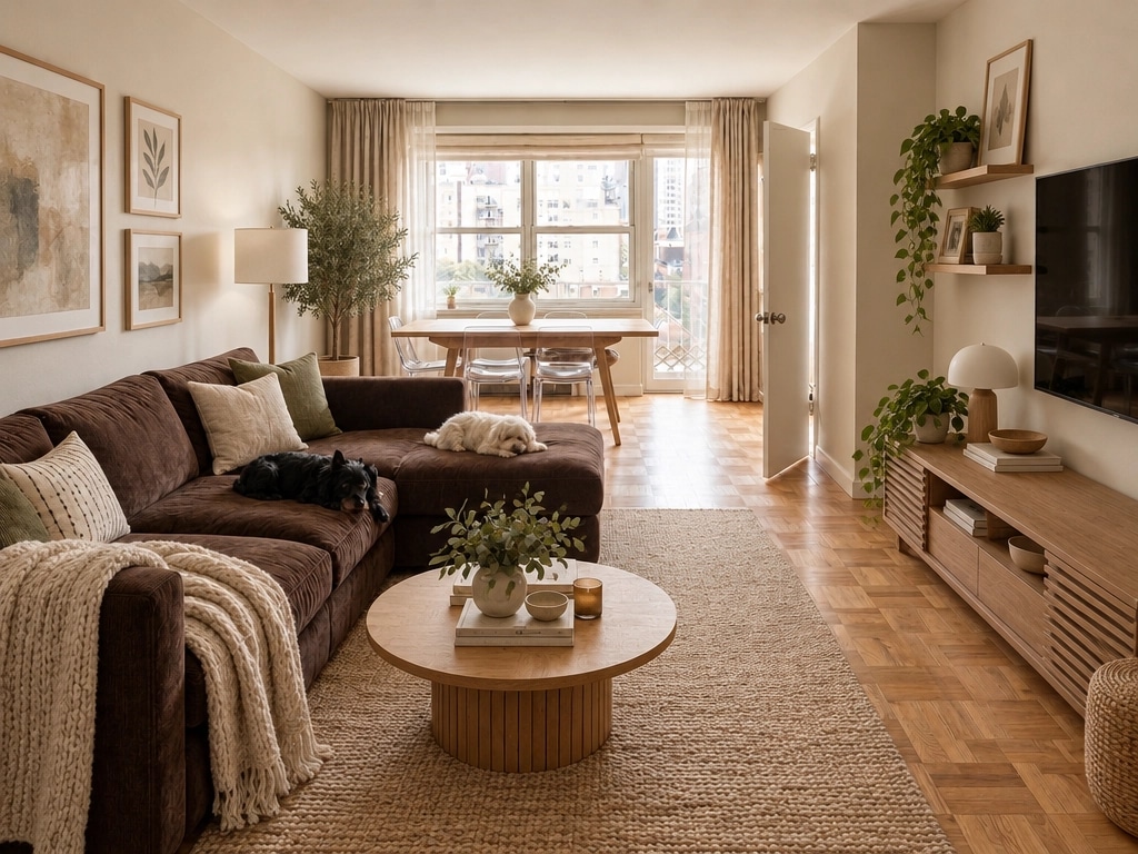 Interior design in Scandinavian style — Living Room by GenRoom AI