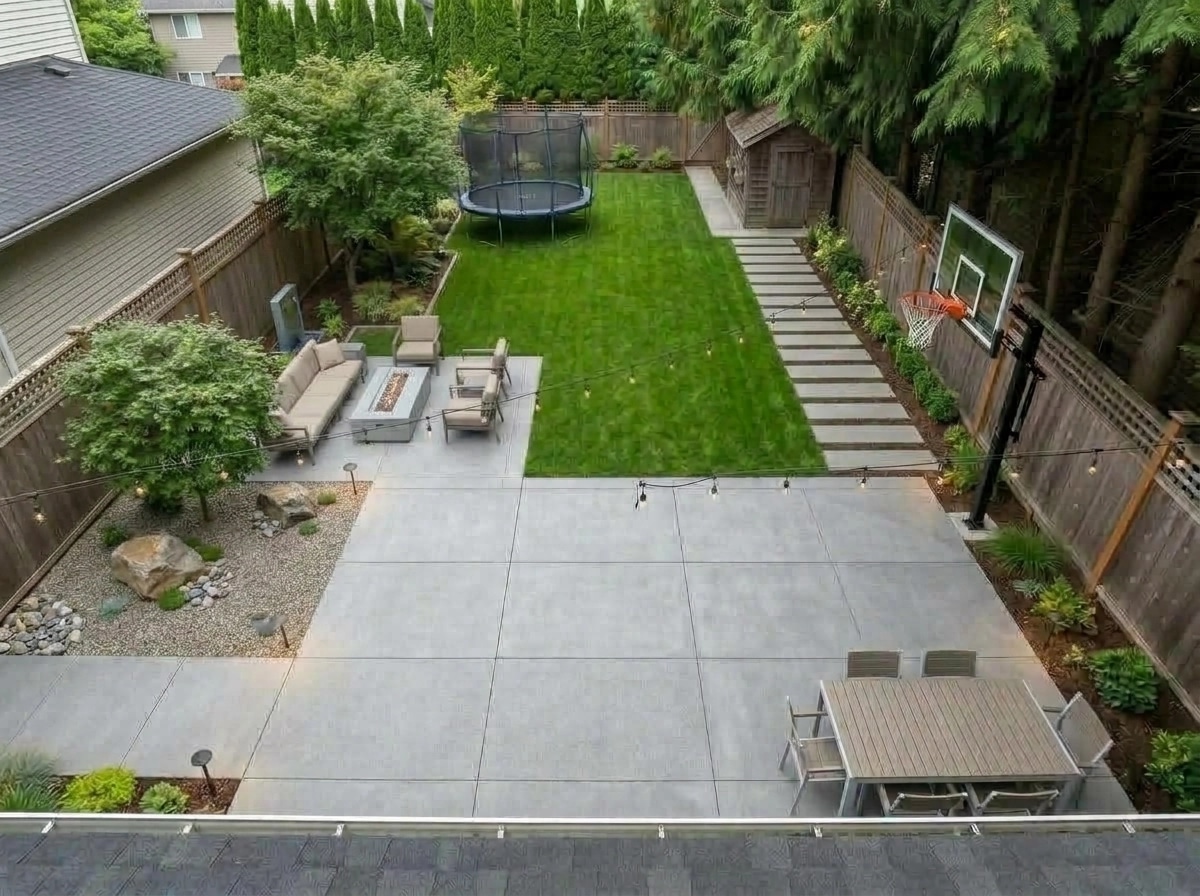 Landscape design in Contemporary Yard style — Yard by GenRoom AI