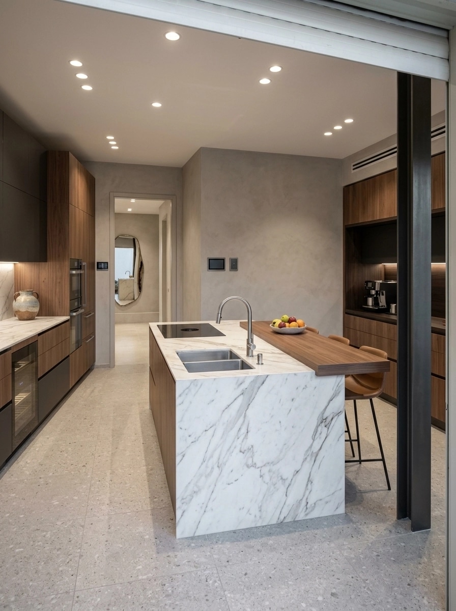 Interior design in Contemporary style — Kitchen by GenRoom AI