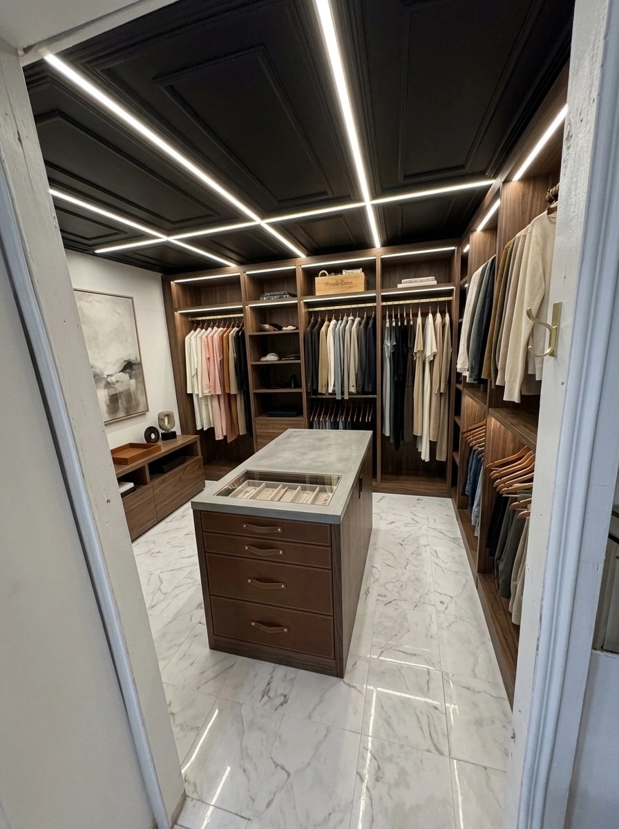 Interior design in Contemporary style — wardrobe by GenRoom AI