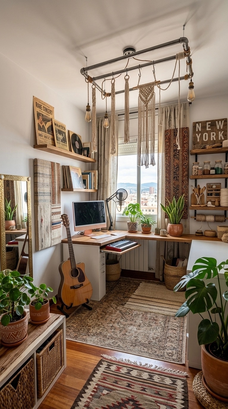 Design de interiores em estilo Bohemian — studio por GenRoom AI