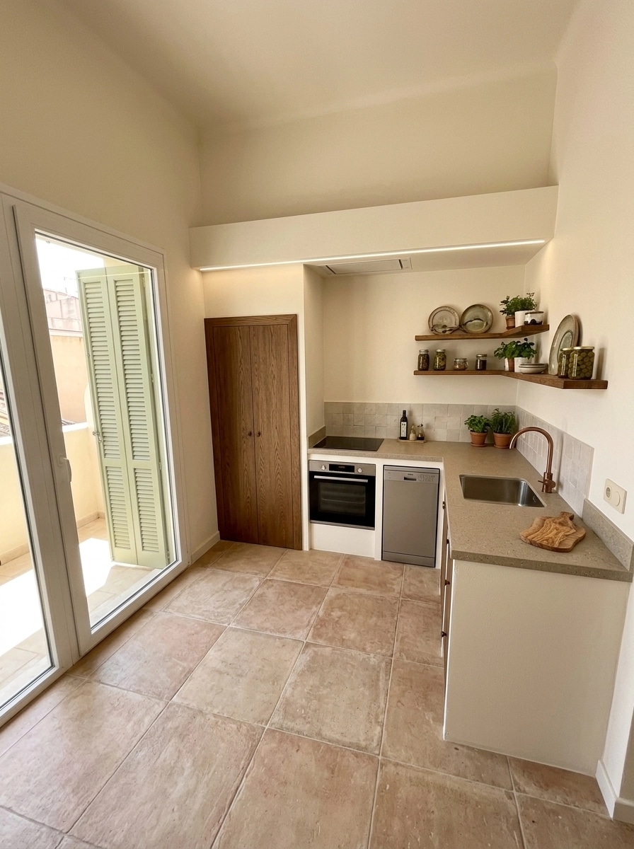 Kitchen interior in no_style style — photo by GenRoom AI