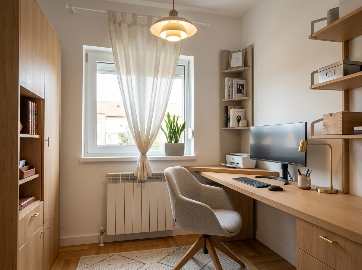 Scandinavian Office design — interior photo by GenRoom AI