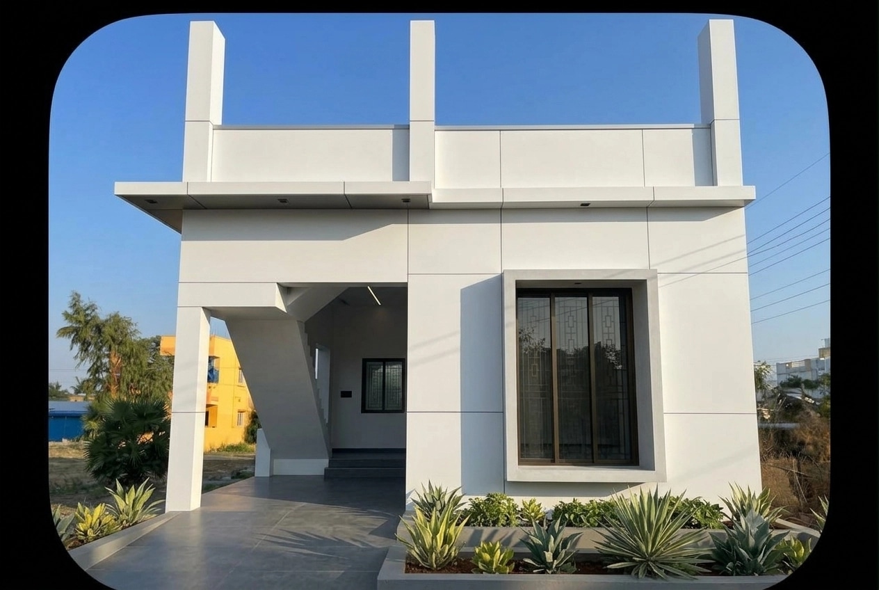 Minimalist Facade Facade design — facade photo by GenRoom AI