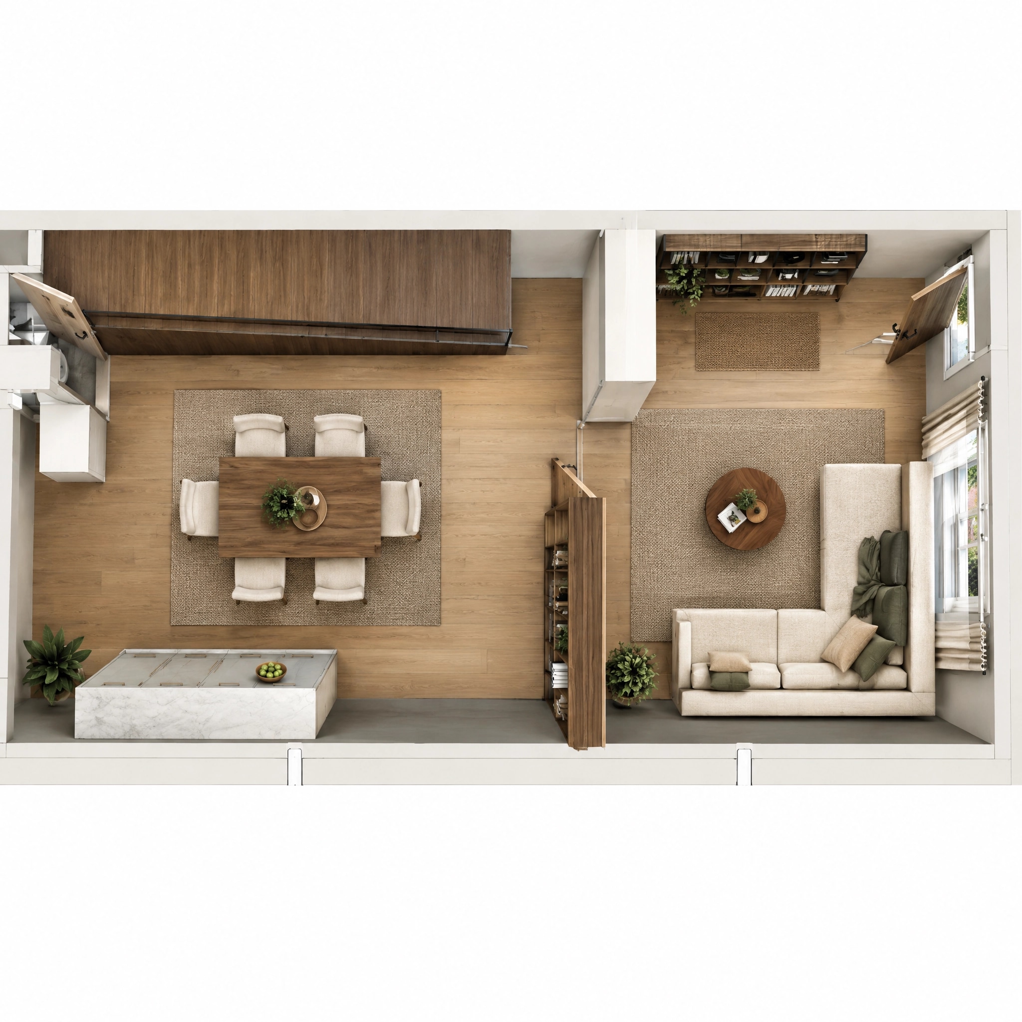 Interior design in Contemporary style — Living Room by GenRoom AI