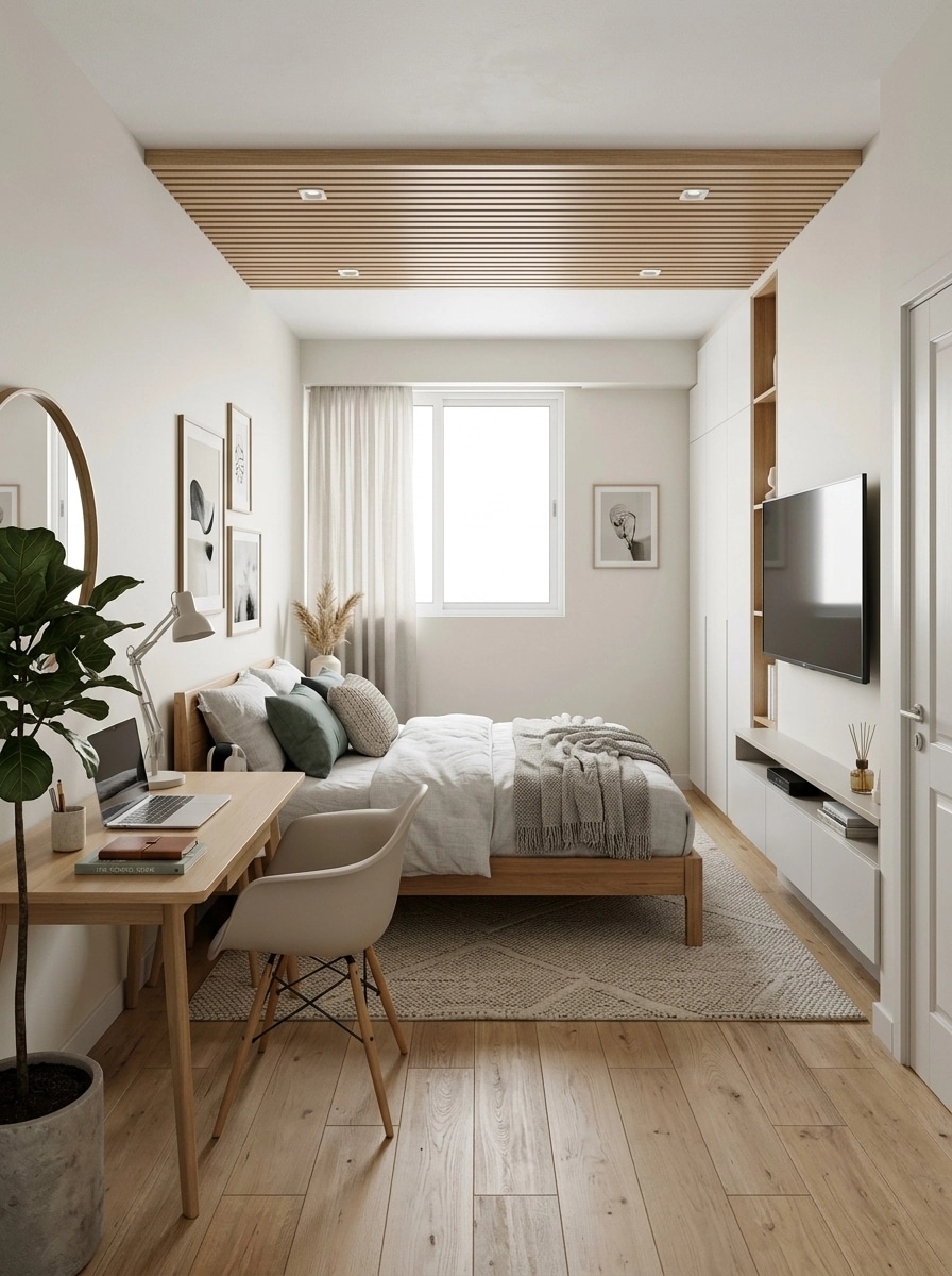 Scandinavian Bedroom design — interior photo by GenRoom AI