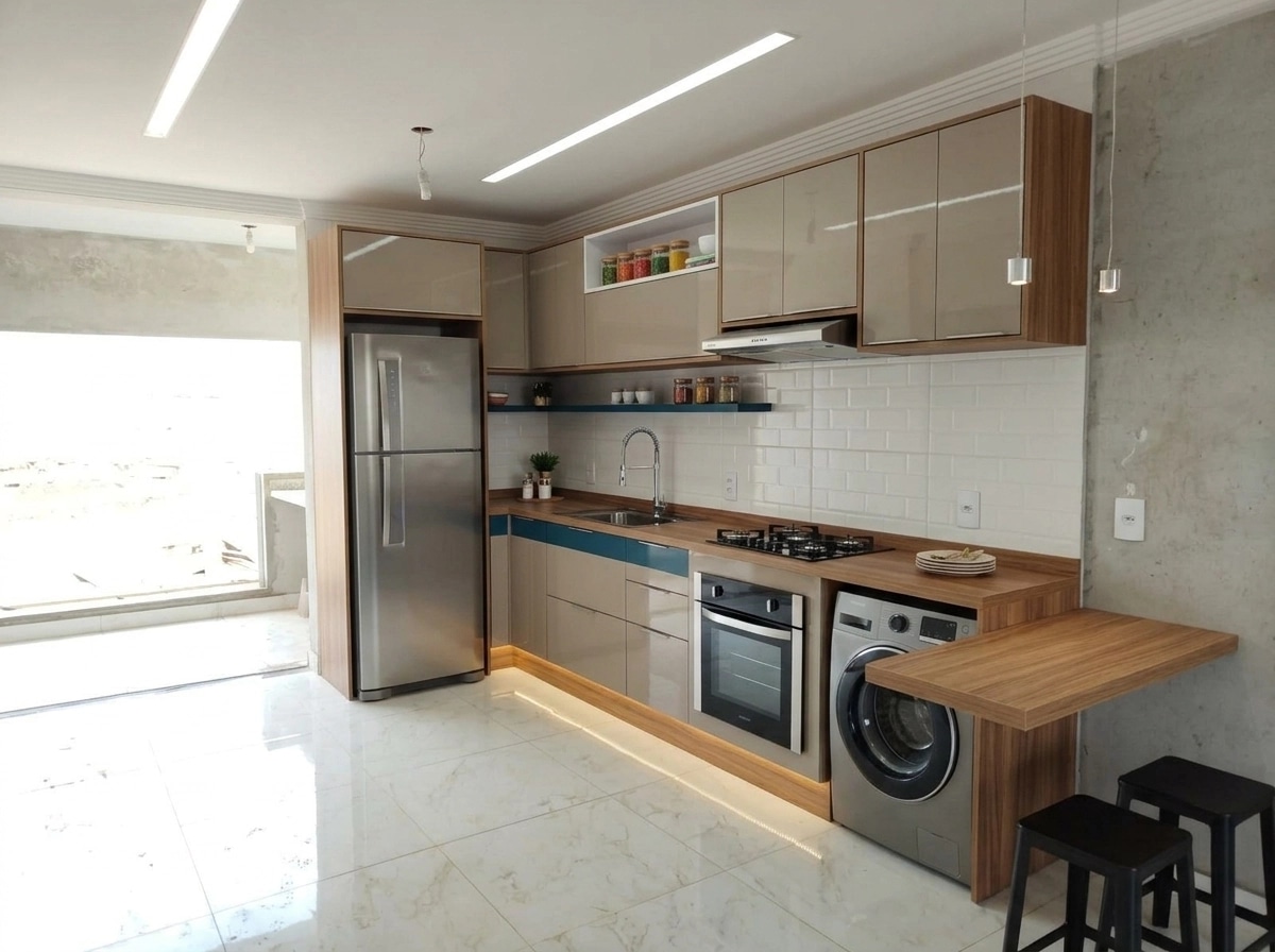 Kitchen interior in no_style style — photo by GenRoom AI