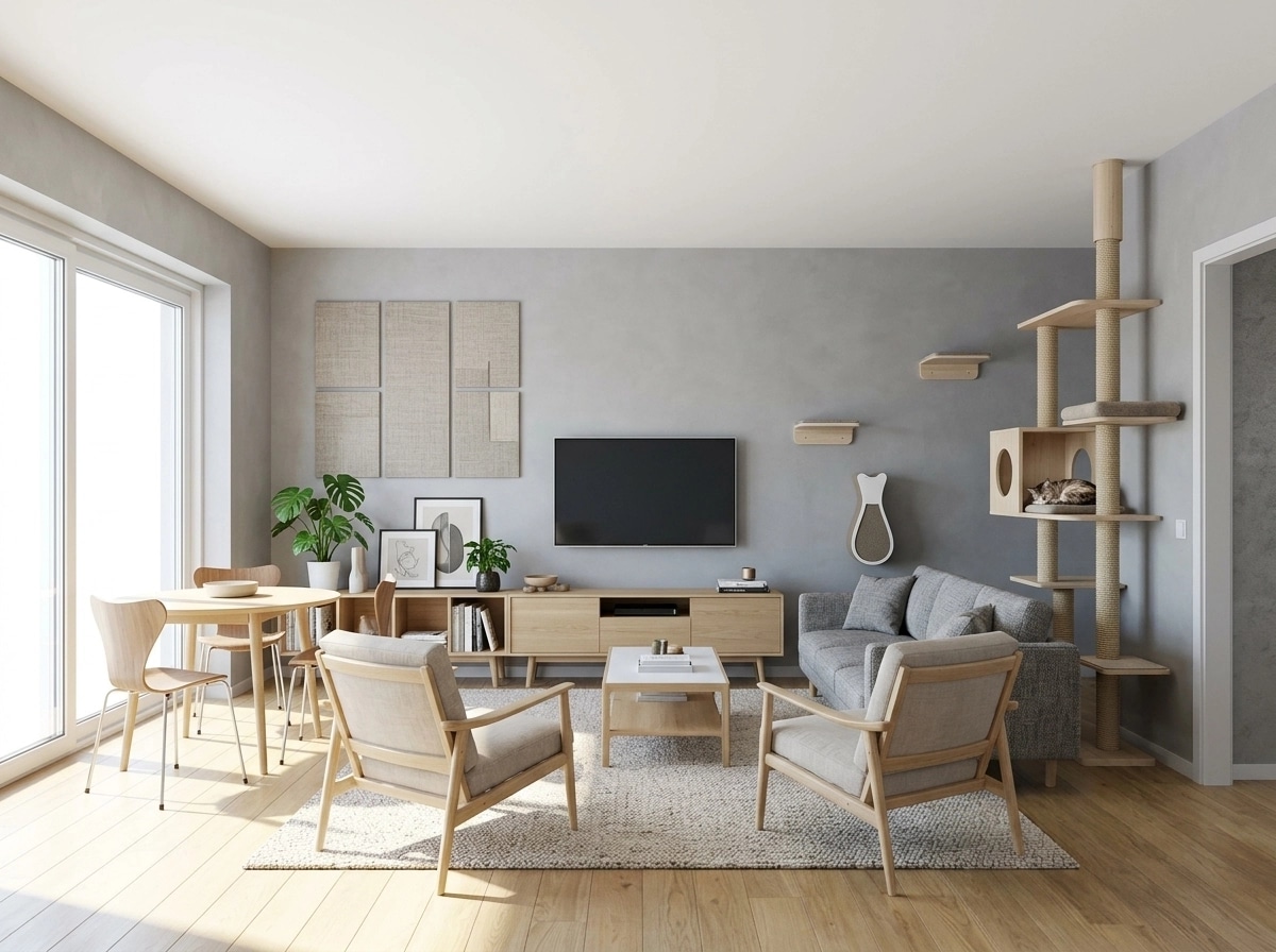 Scandinavian Living Room design — interior photo by GenRoom AI