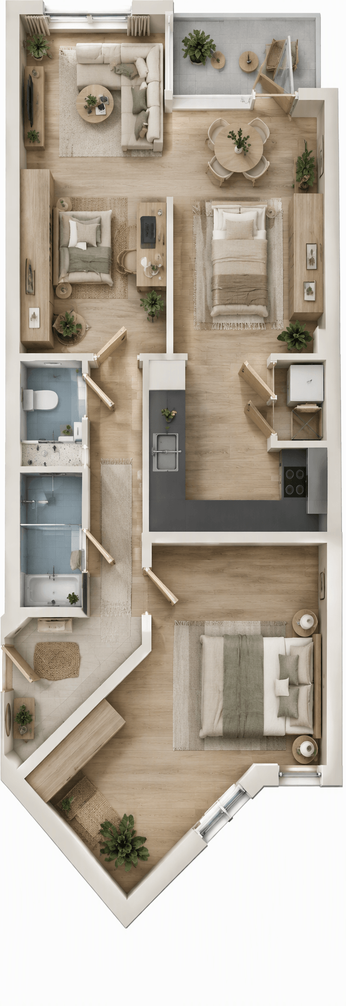 Scandinavian Living Room design — interior photo by GenRoom AI