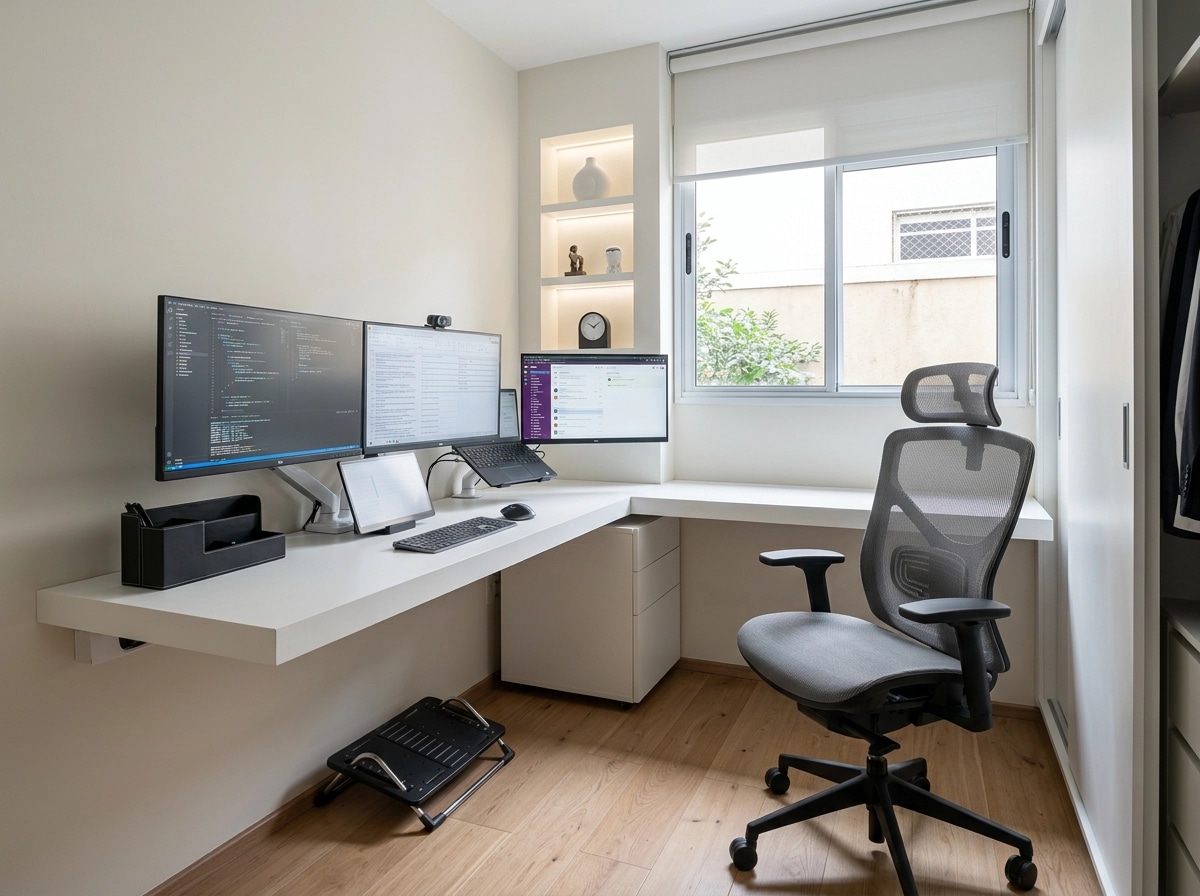 Interior design in Minimalism style — home_office by GenRoom AI