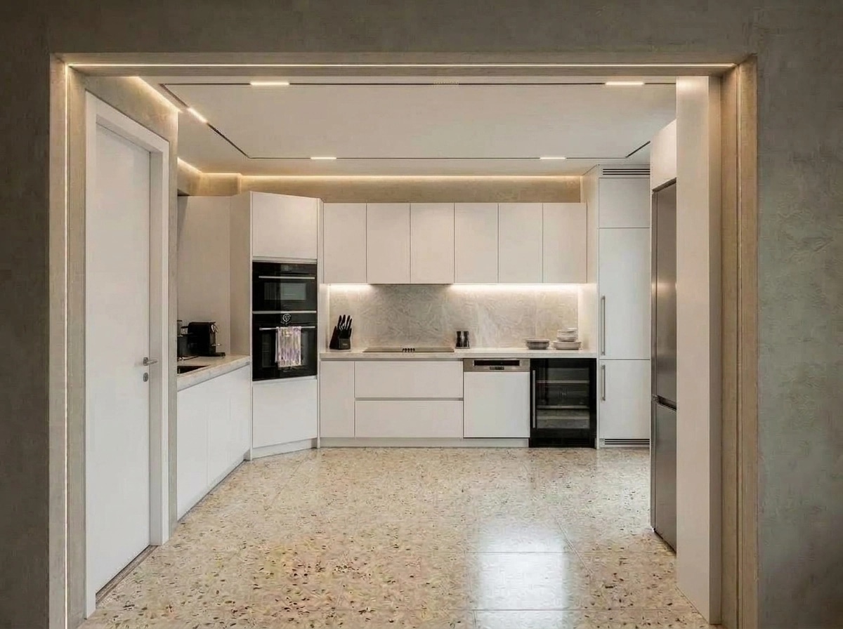 Kitchen interior in Contemporary style — photo by GenRoom AI