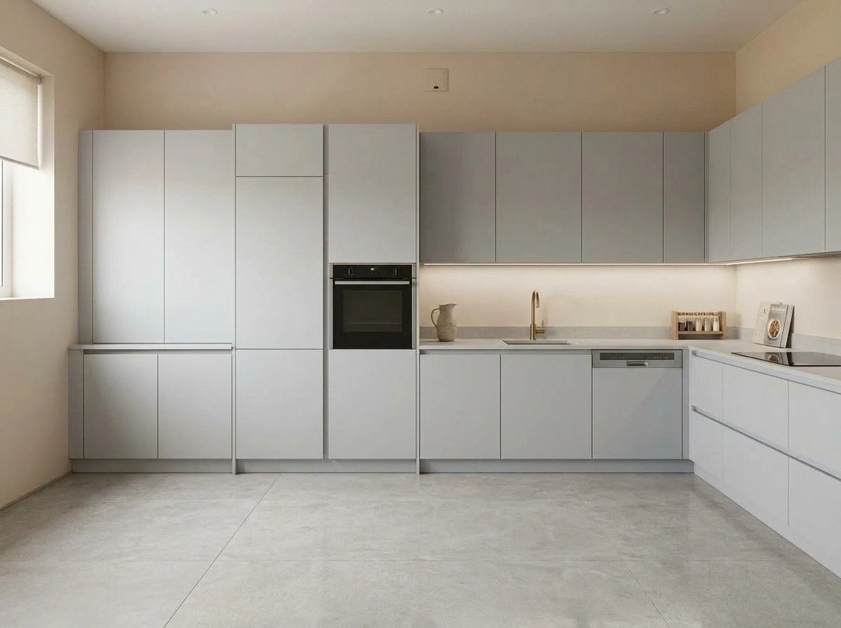 Minimalism Kitchen design — interior photo by GenRoom AI