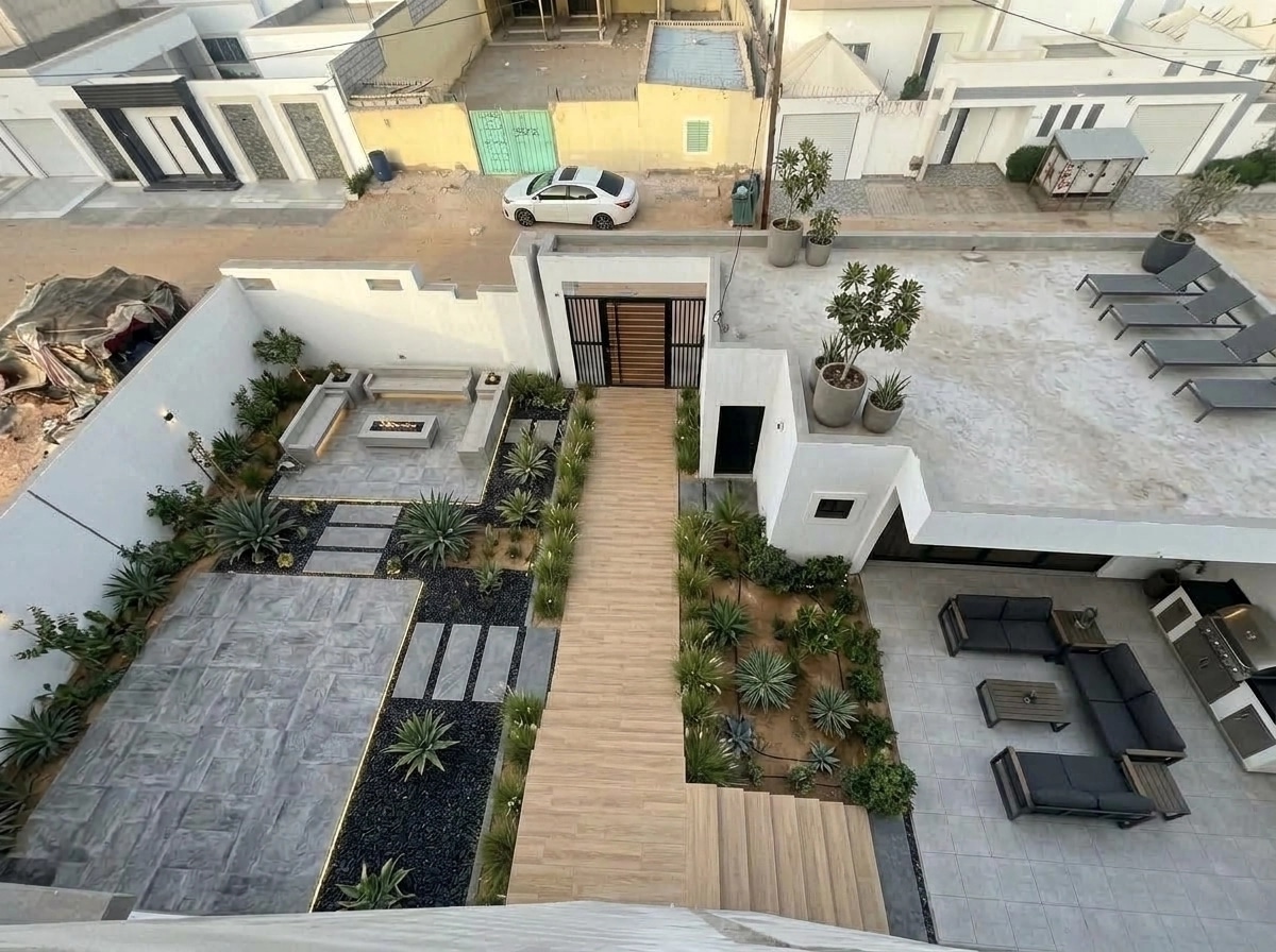 Landscape design in Contemporary Yard style — Yard by GenRoom AI
