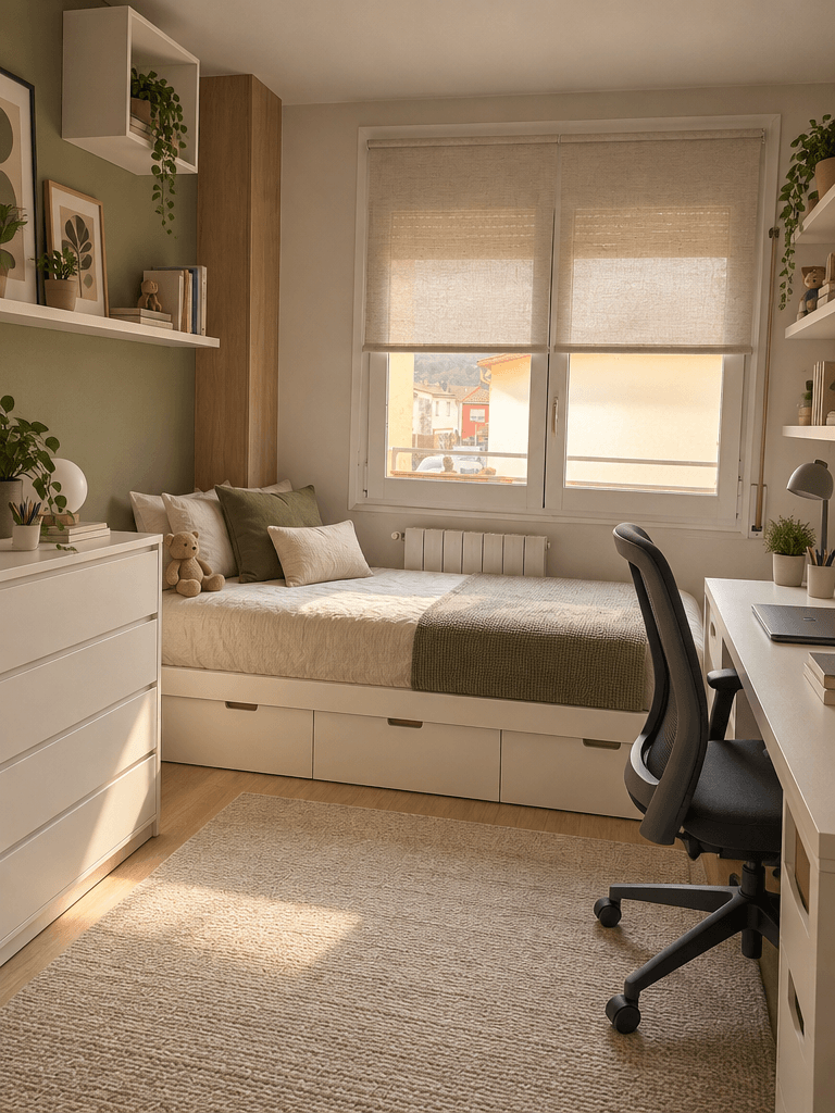 Minimalism Kids Room design — interior photo by GenRoom AI