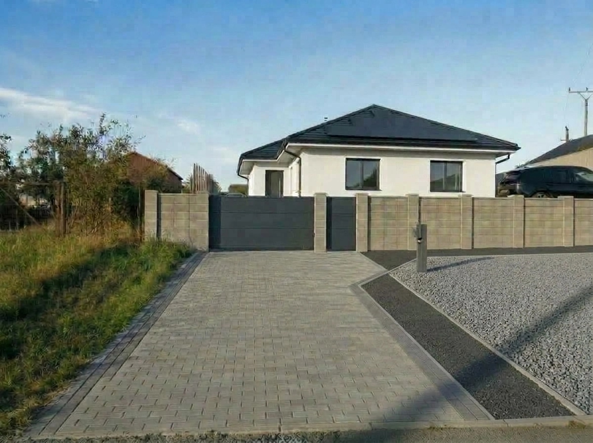 Fasad dizayni — Contemporary Facade uslubi — GenRoom AI tomonidan Fasad