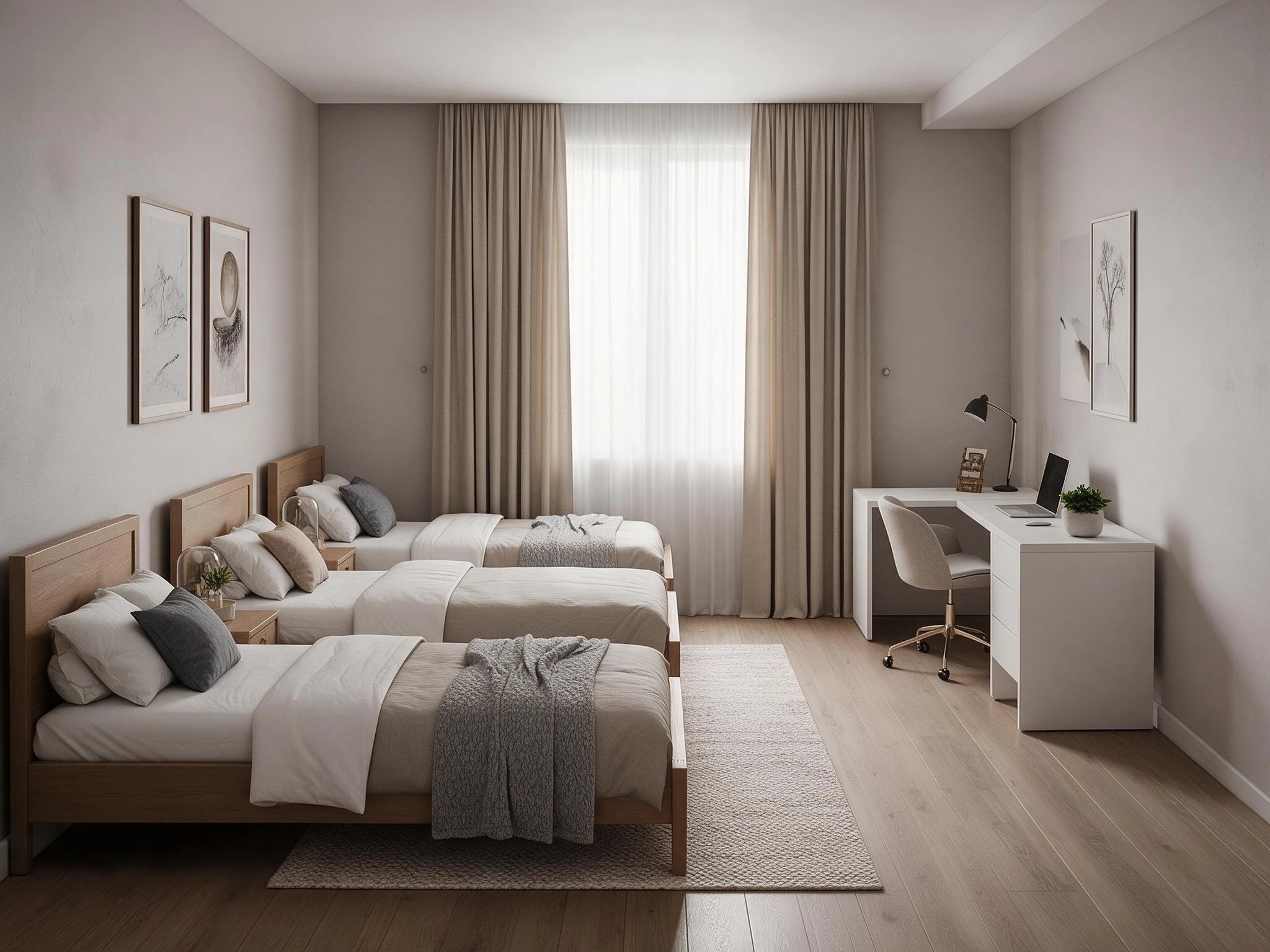 Interior design in Transitional style — Bedroom by GenRoom AI
