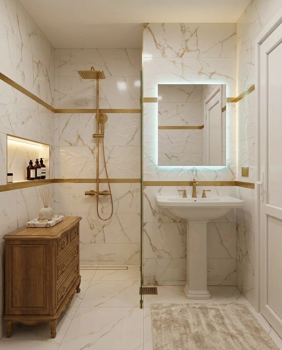 Minimalism Bathroom design — interior photo by GenRoom AI