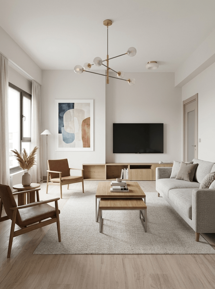 Interior design in Scandinavian style — Living Room by GenRoom AI