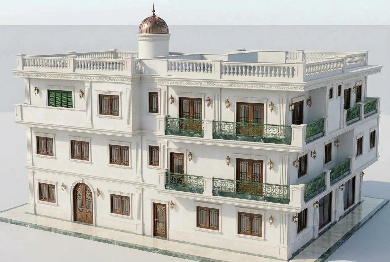 Classic Facade Facade design — facade photo by GenRoom AI