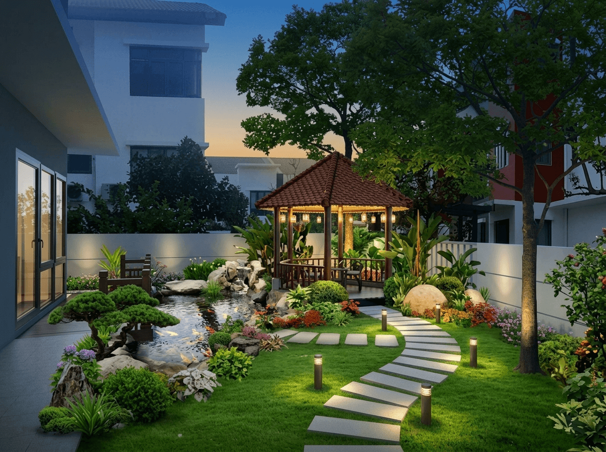 Yard design in no_style style — photo by GenRoom AI