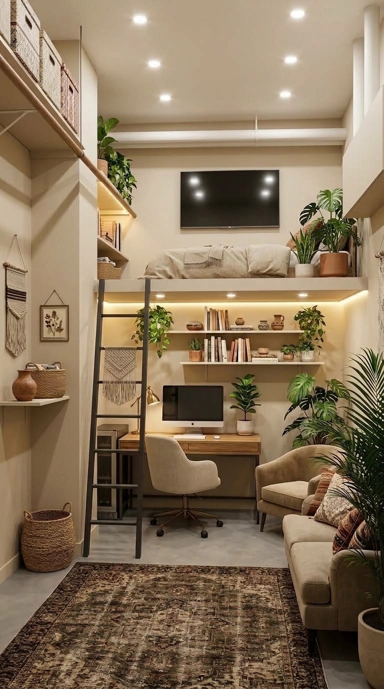 Bohemian Office design — interior photo by GenRoom AI