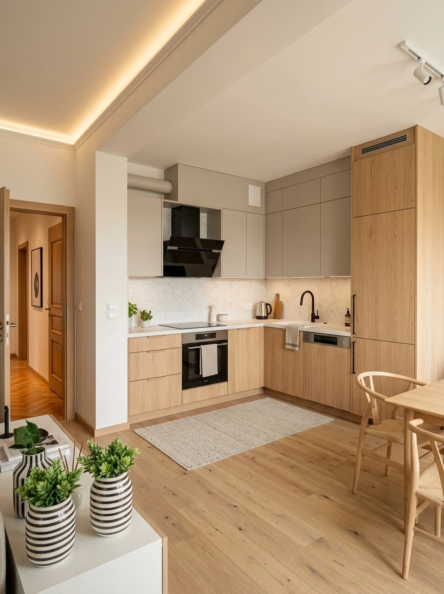 Scandinavian Kitchen design — interior photo by GenRoom AI