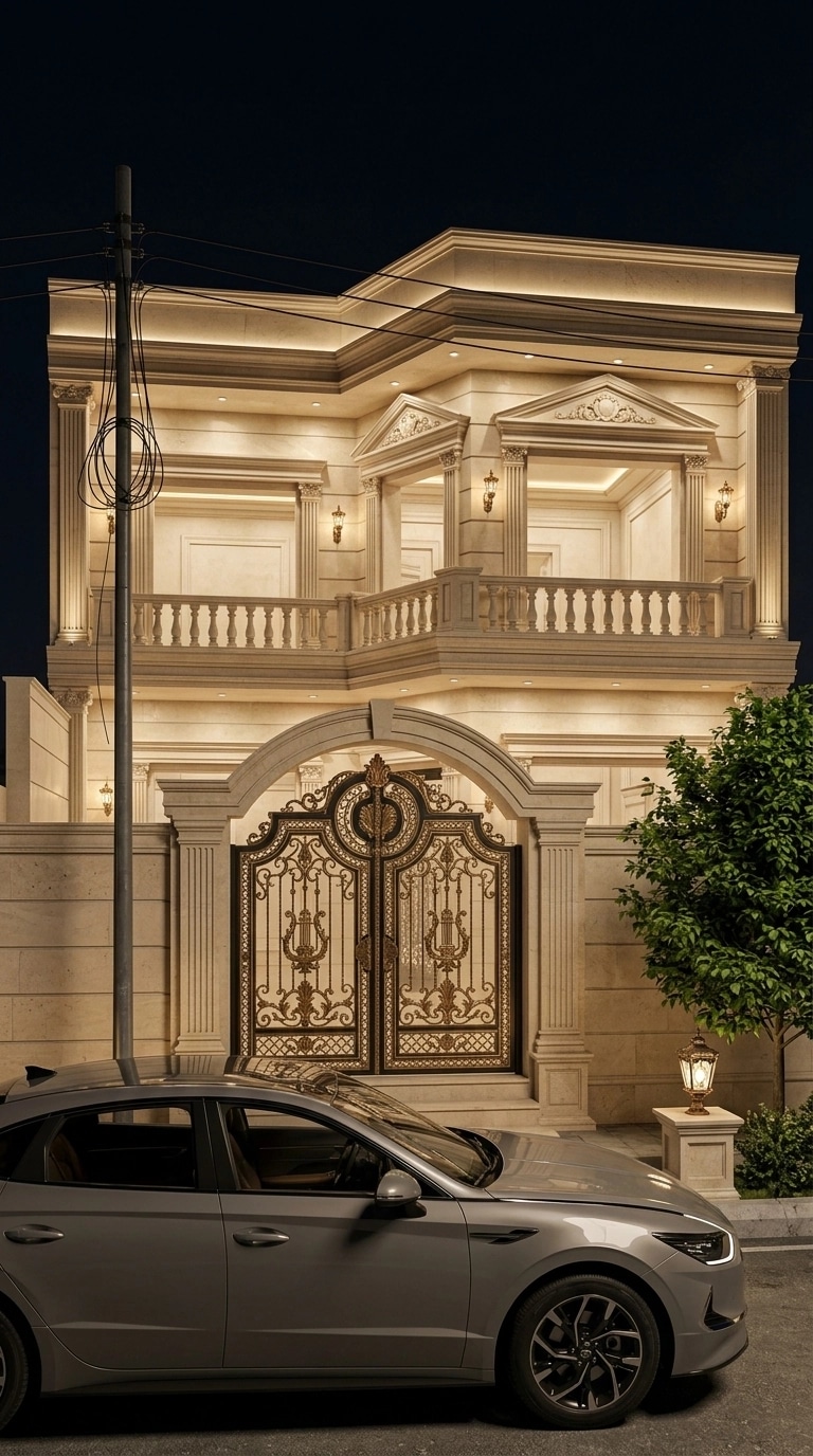 Facade design in Neoclassic Facade style — Facade by GenRoom AI