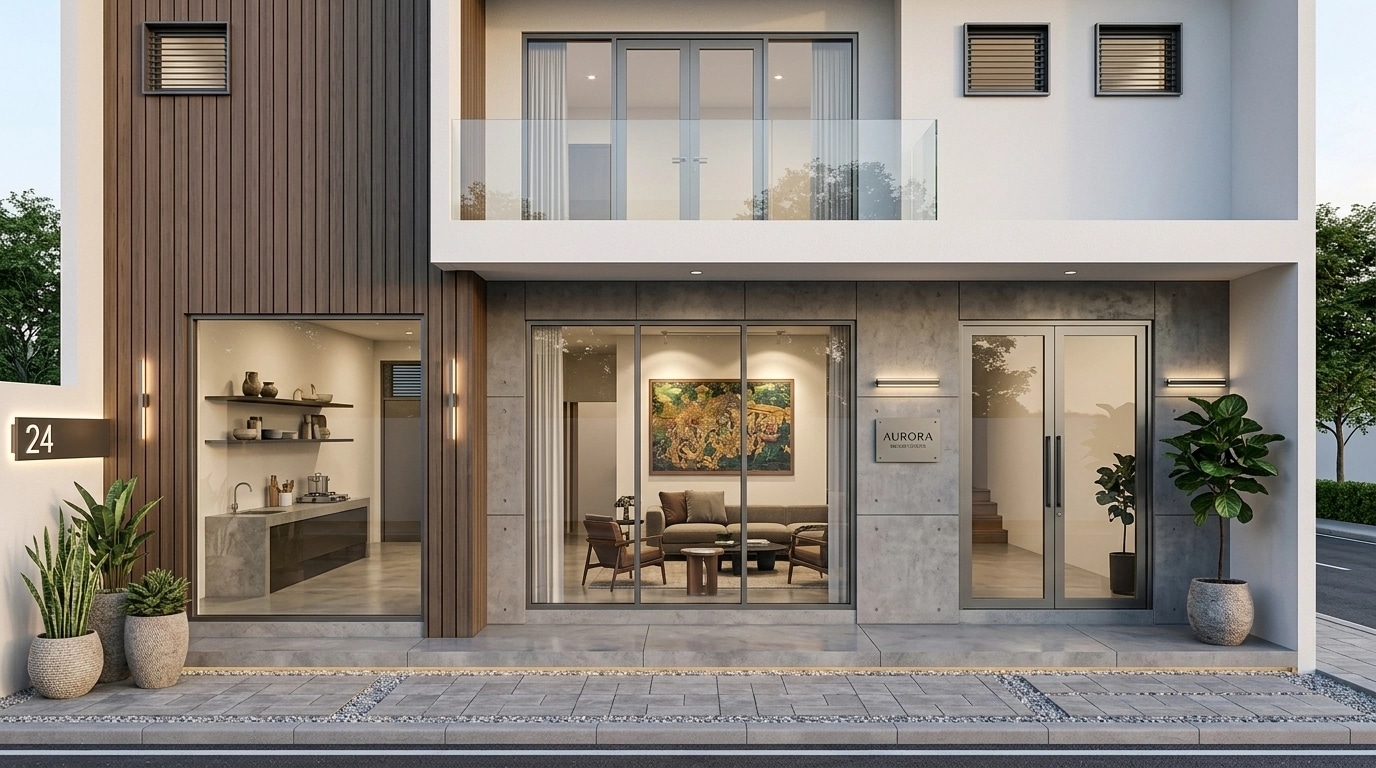 Contemporary Facade Facade design — facade photo by GenRoom AI