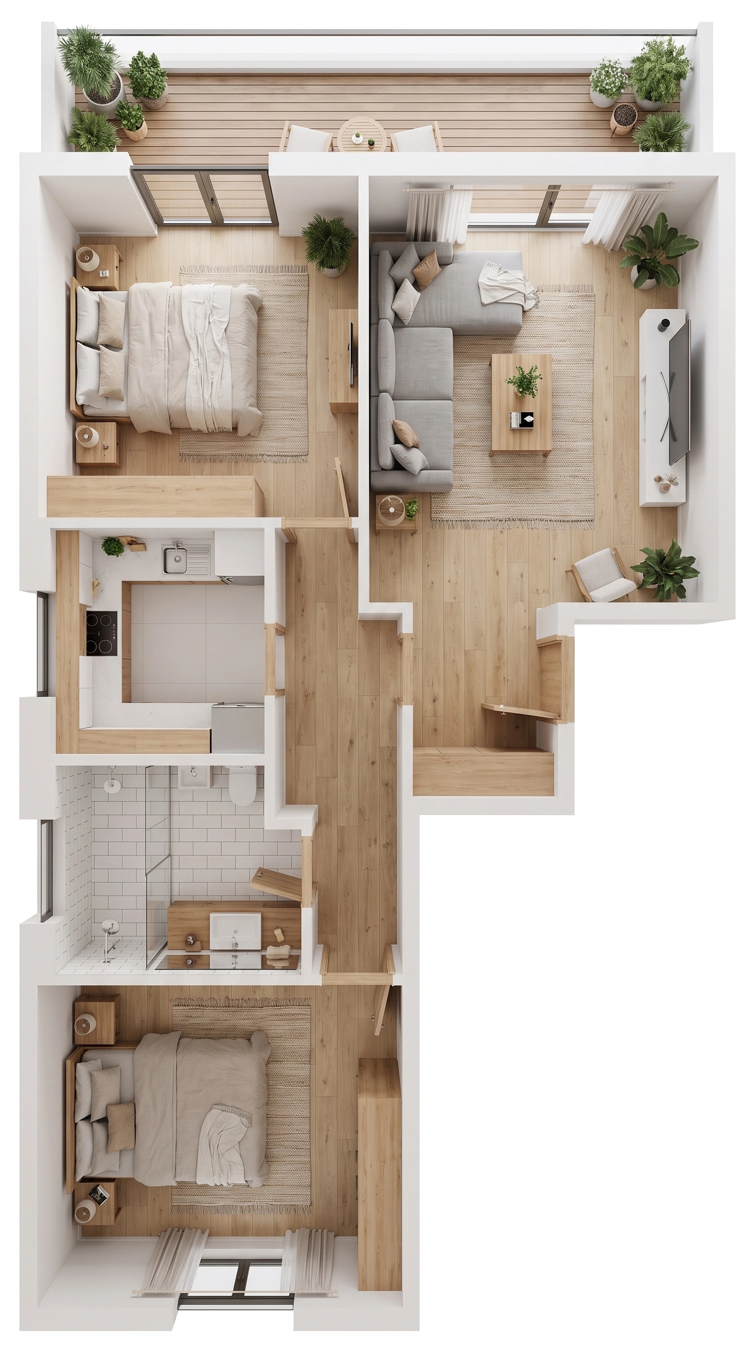 Scandinavian Living Room design — interior photo by GenRoom AI