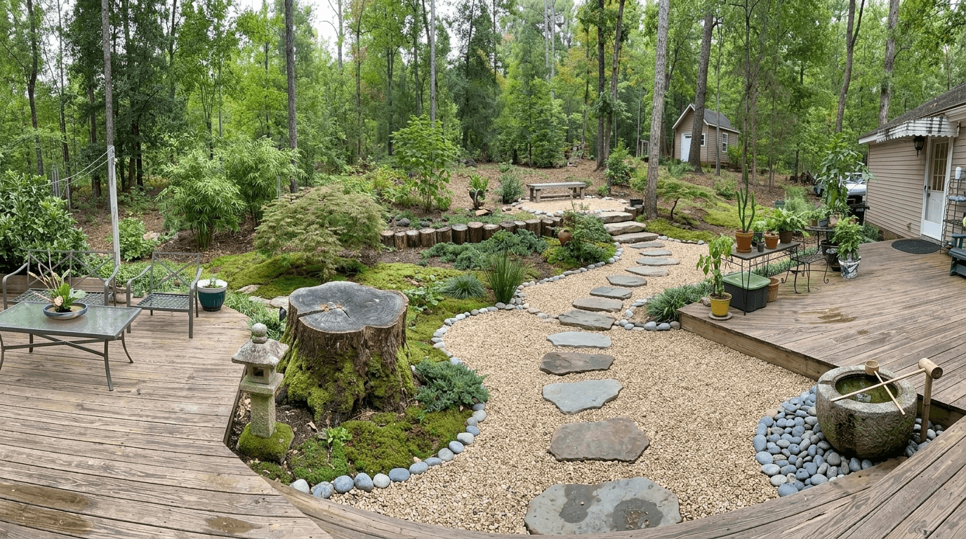 Yard design in no_style style — photo by GenRoom AI