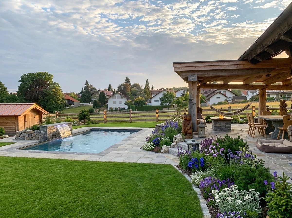 Landscape design in Alpine Garden style — Yard by GenRoom AI