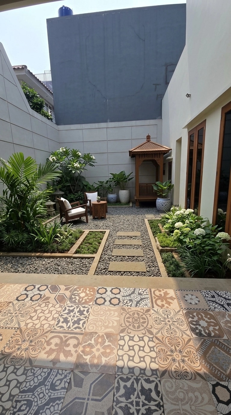 Yard design in no_style style — photo by GenRoom AI