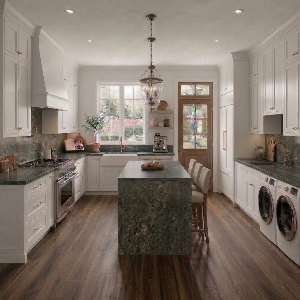 Interior design in Transitional style — Kitchen by GenRoom AI