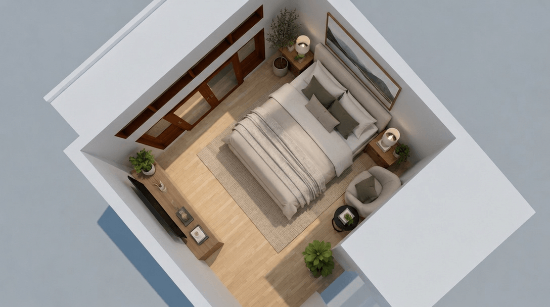ออกแบบภายในในสไตล์ Contemporary — ห้องนอน โดย GenRoom AI