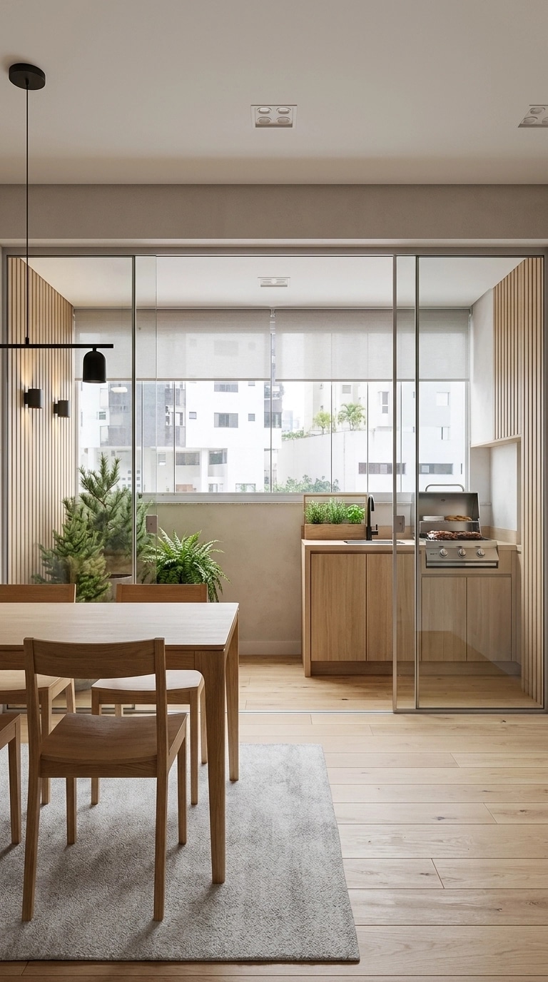 Interior design in Scandinavian style — balcony by GenRoom AI