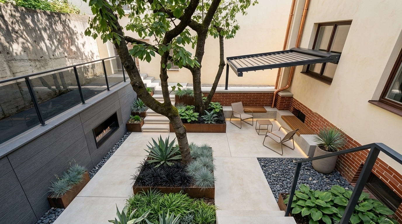 Contemporary Yard Yard design — yard photo by GenRoom AI