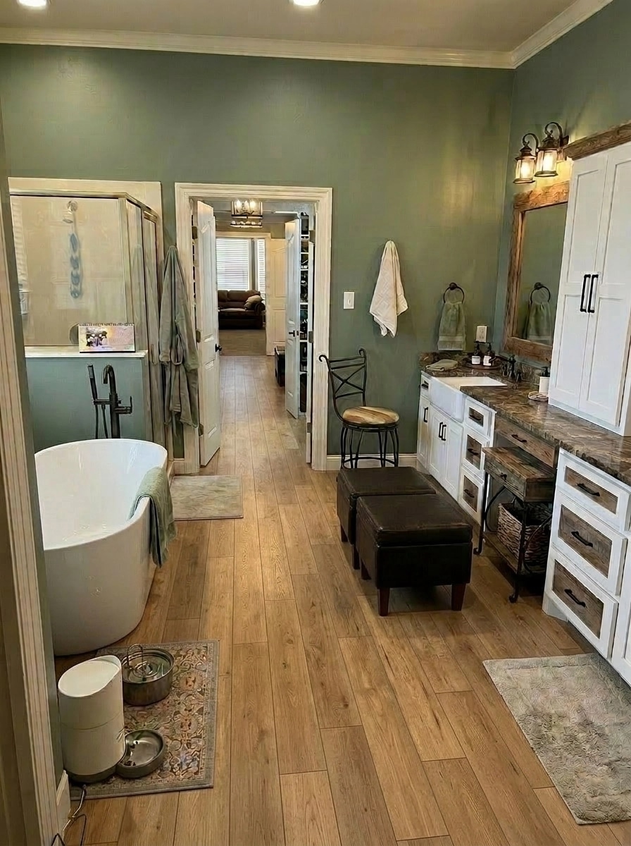 Interior design in Modern Farmhouse style — Bathroom by GenRoom AI