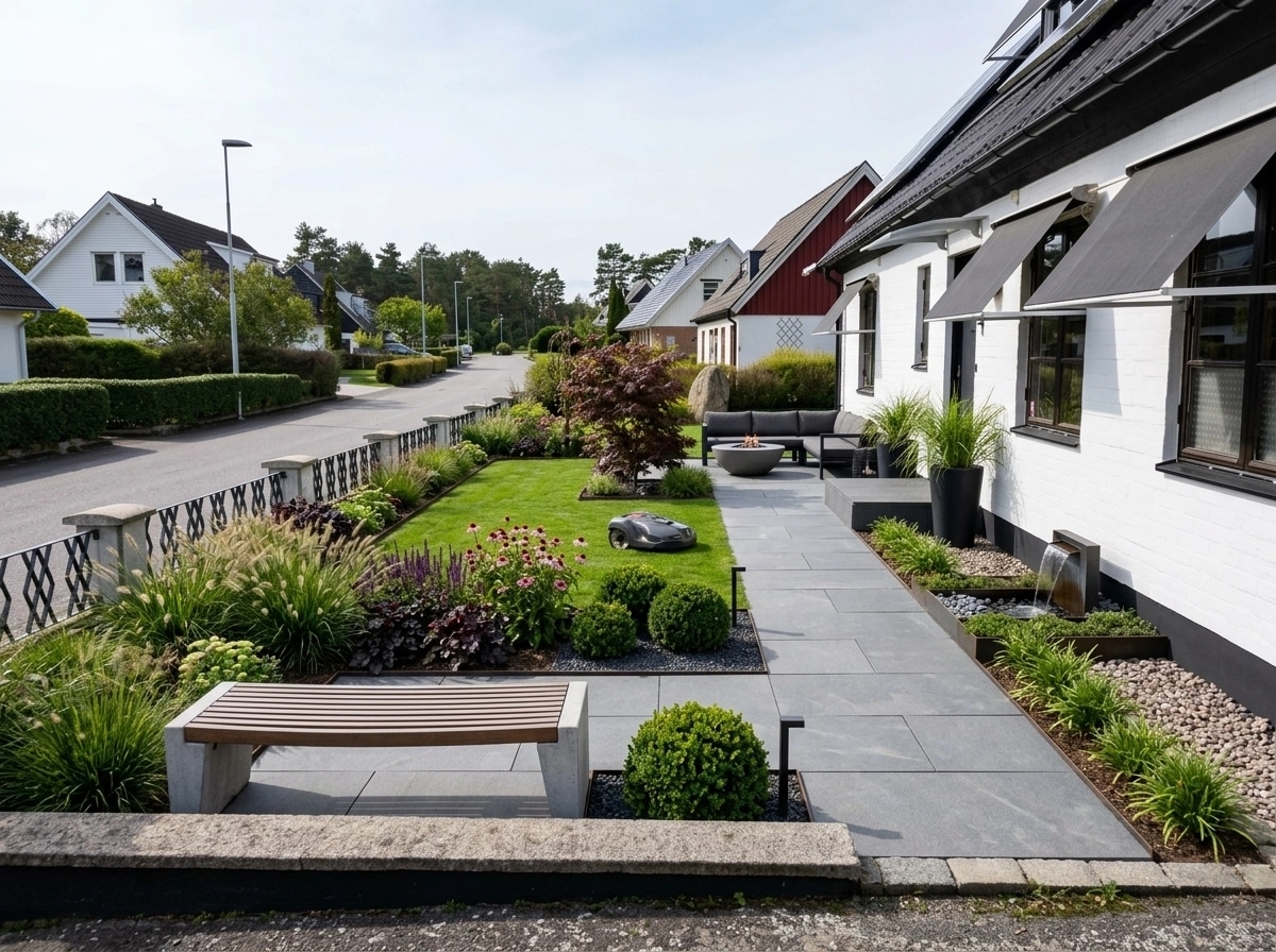 Landscape design in Contemporary Yard style — Yard by GenRoom AI