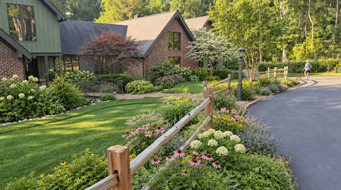 Landscape design in English Cottage Garden style — Yard by GenRoom AI