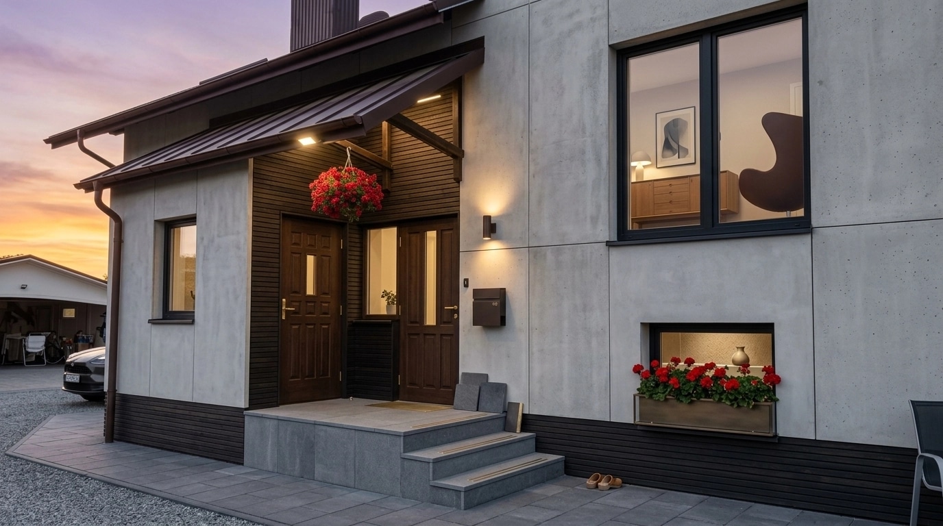 Scandinavian Facade Facade design — facade photo by GenRoom AI