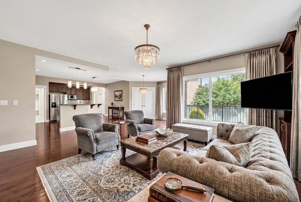 Transitional Living Room design — interior photo by GenRoom AI