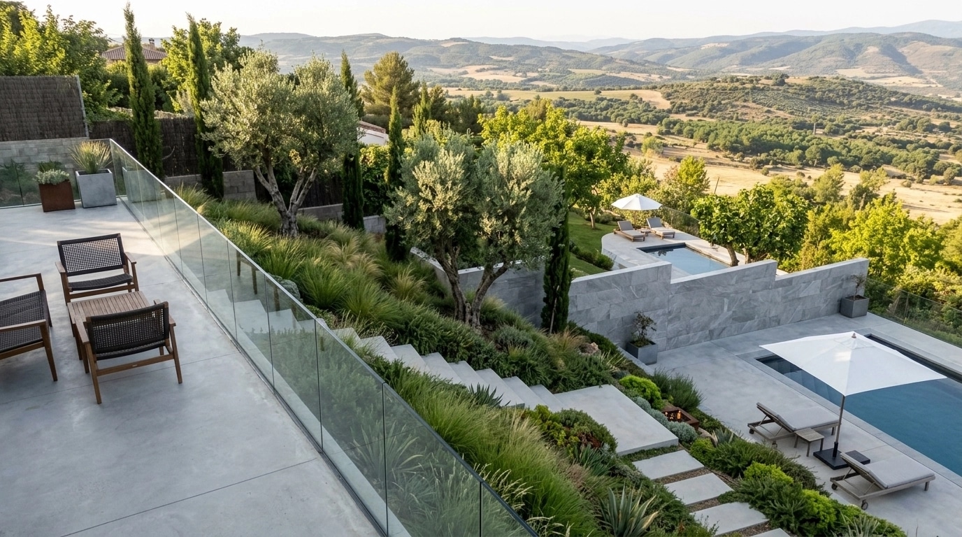 Landscape design in Minimalist Yard style — Yard by GenRoom AI