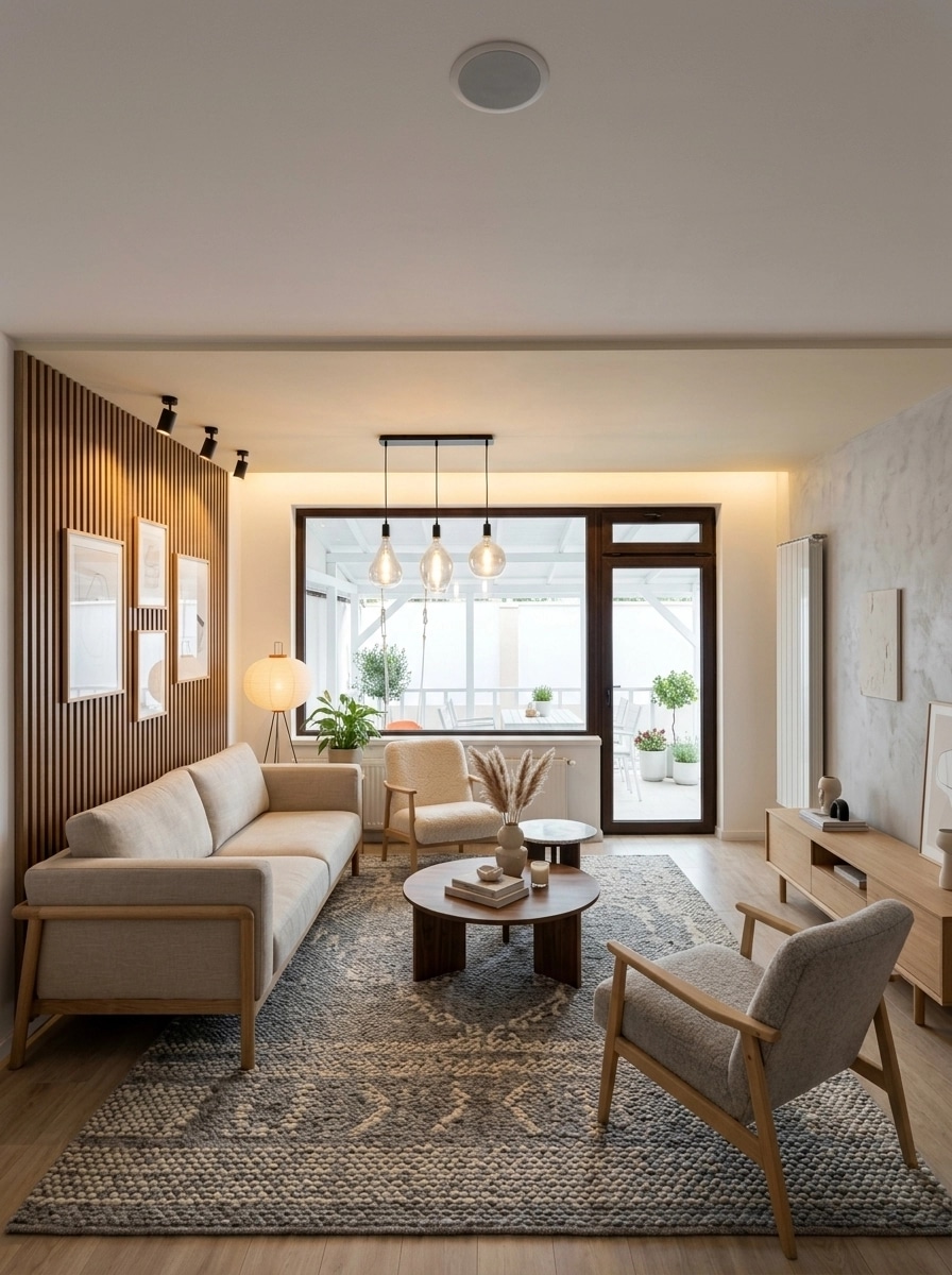 Scandinavian Living Room design — interior photo by GenRoom AI
