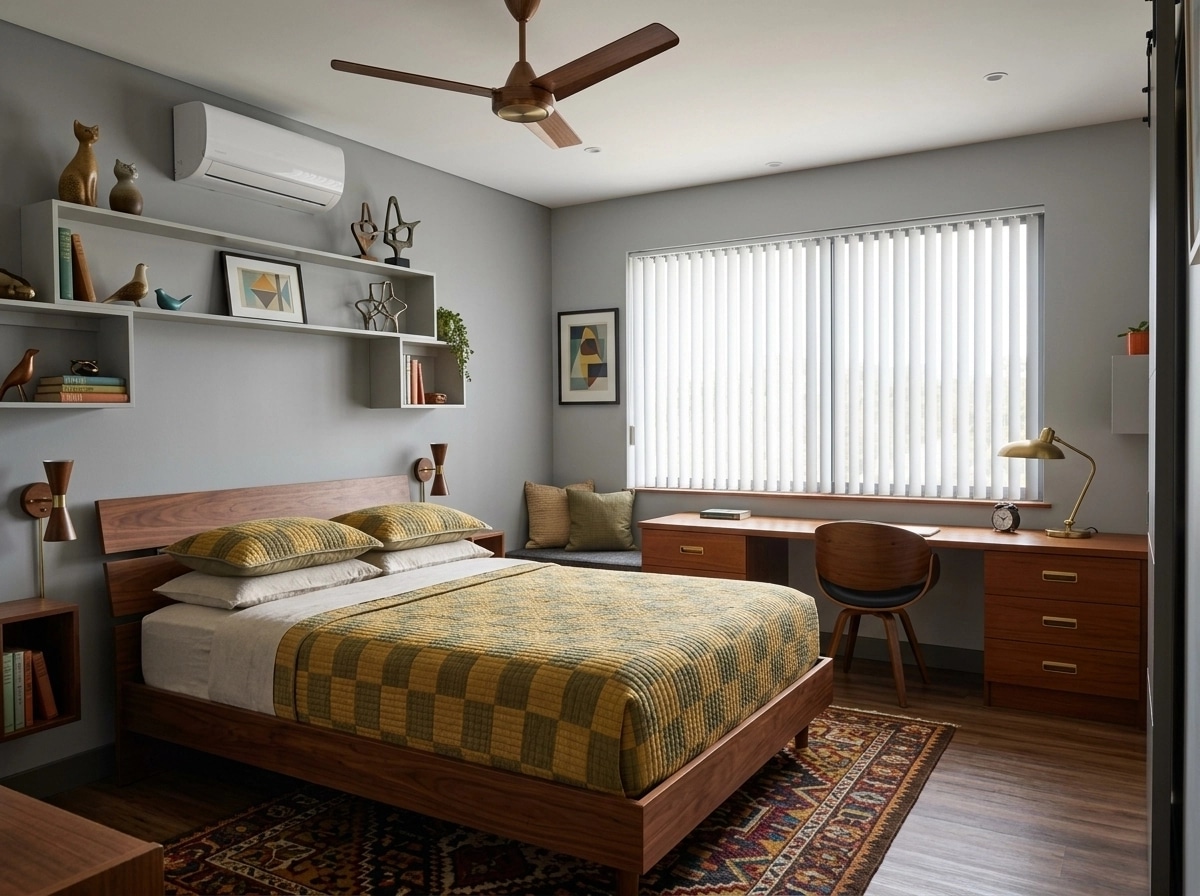 Mid-Century Modern Quarto design — interior photo by GenRoom AI