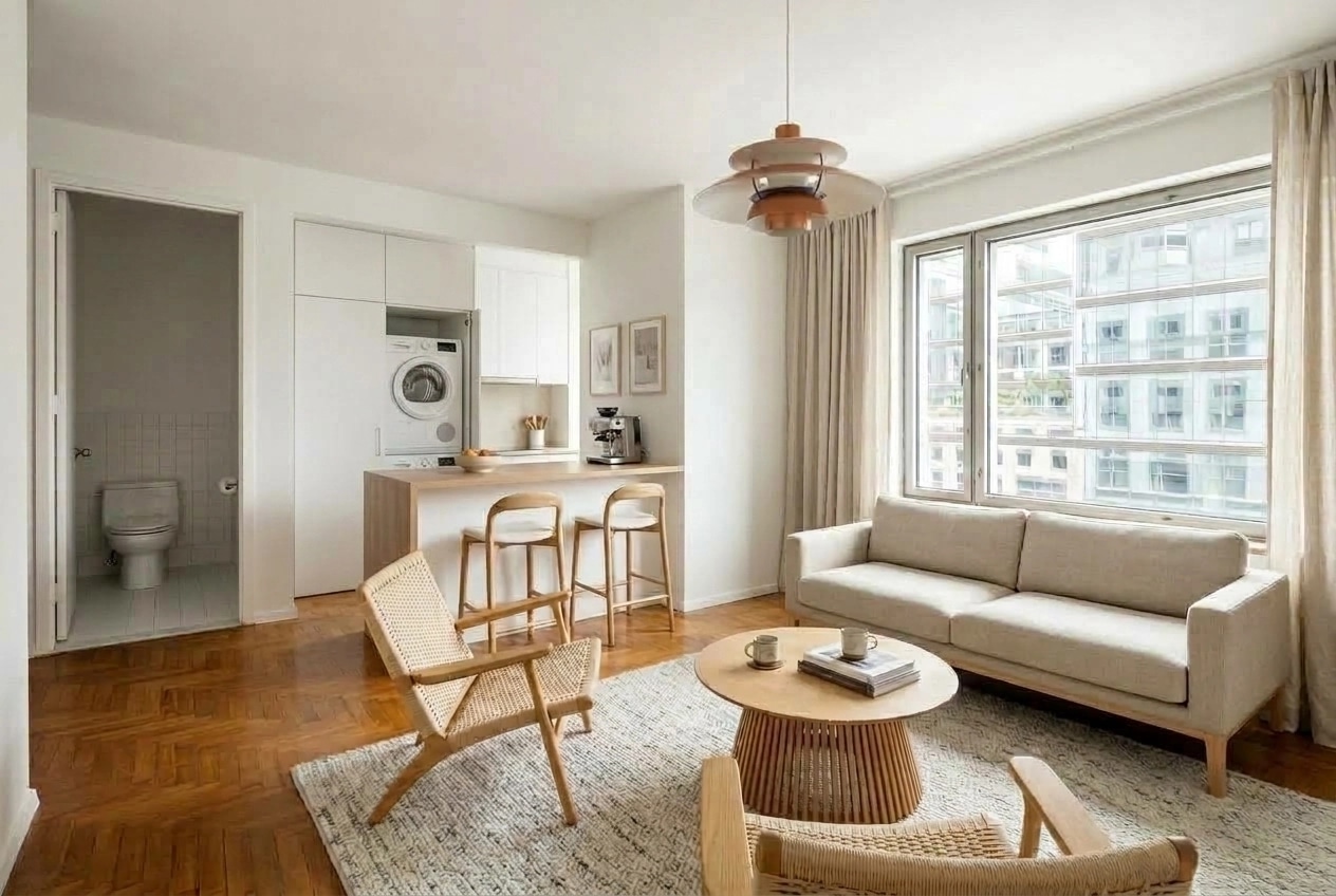Scandinavian Living Room design — interior photo by GenRoom AI