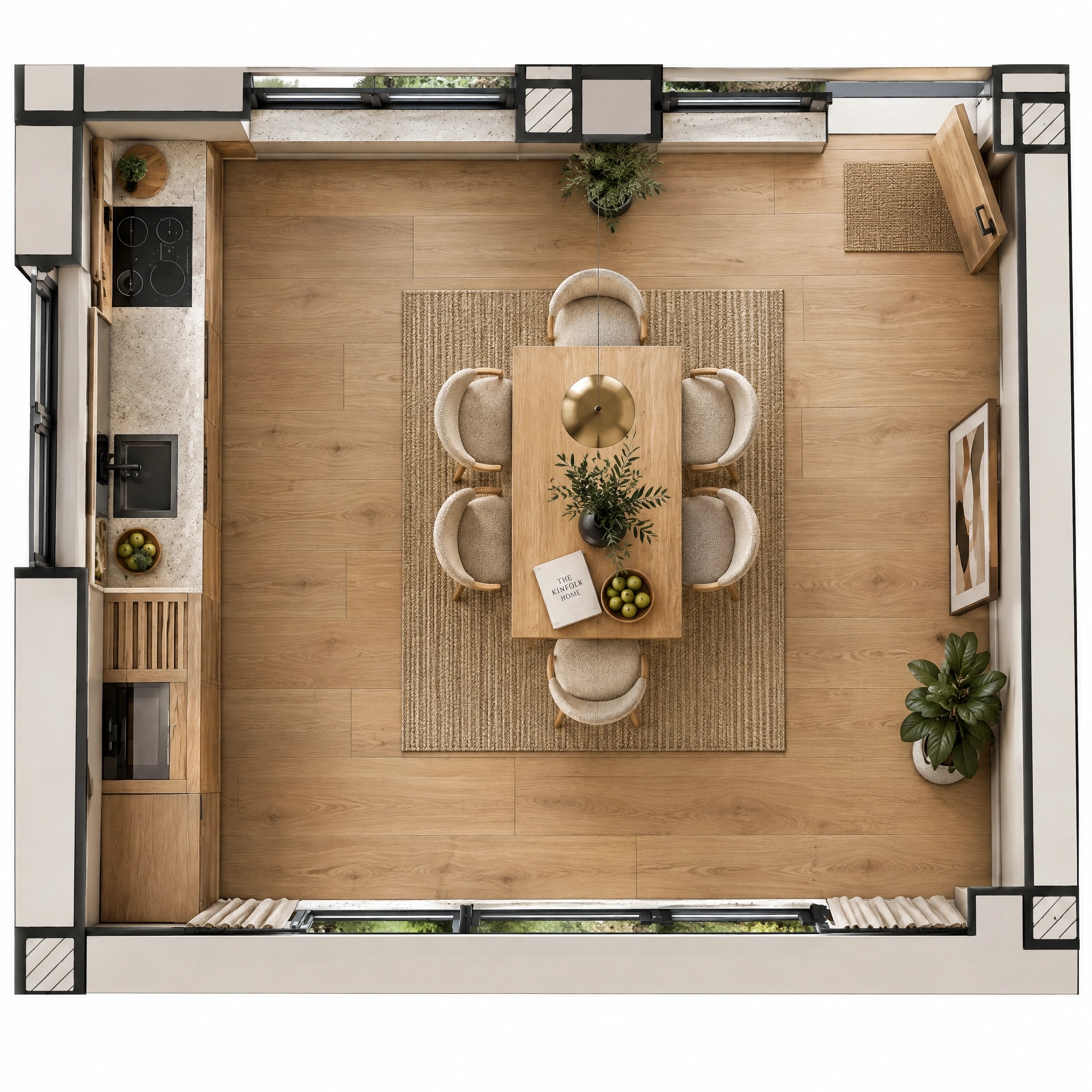 Interior design in Contemporary style — Living Room by GenRoom AI