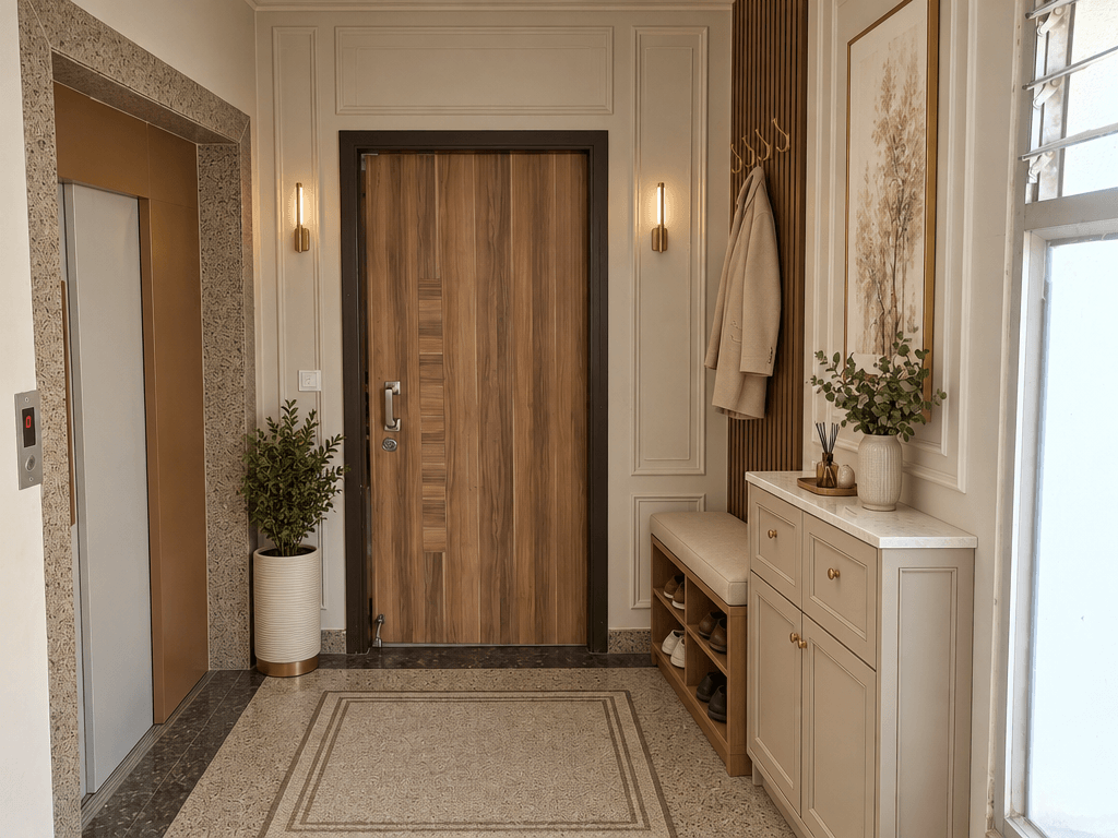 Neoclassic Hallway design — interior photo by GenRoom AI