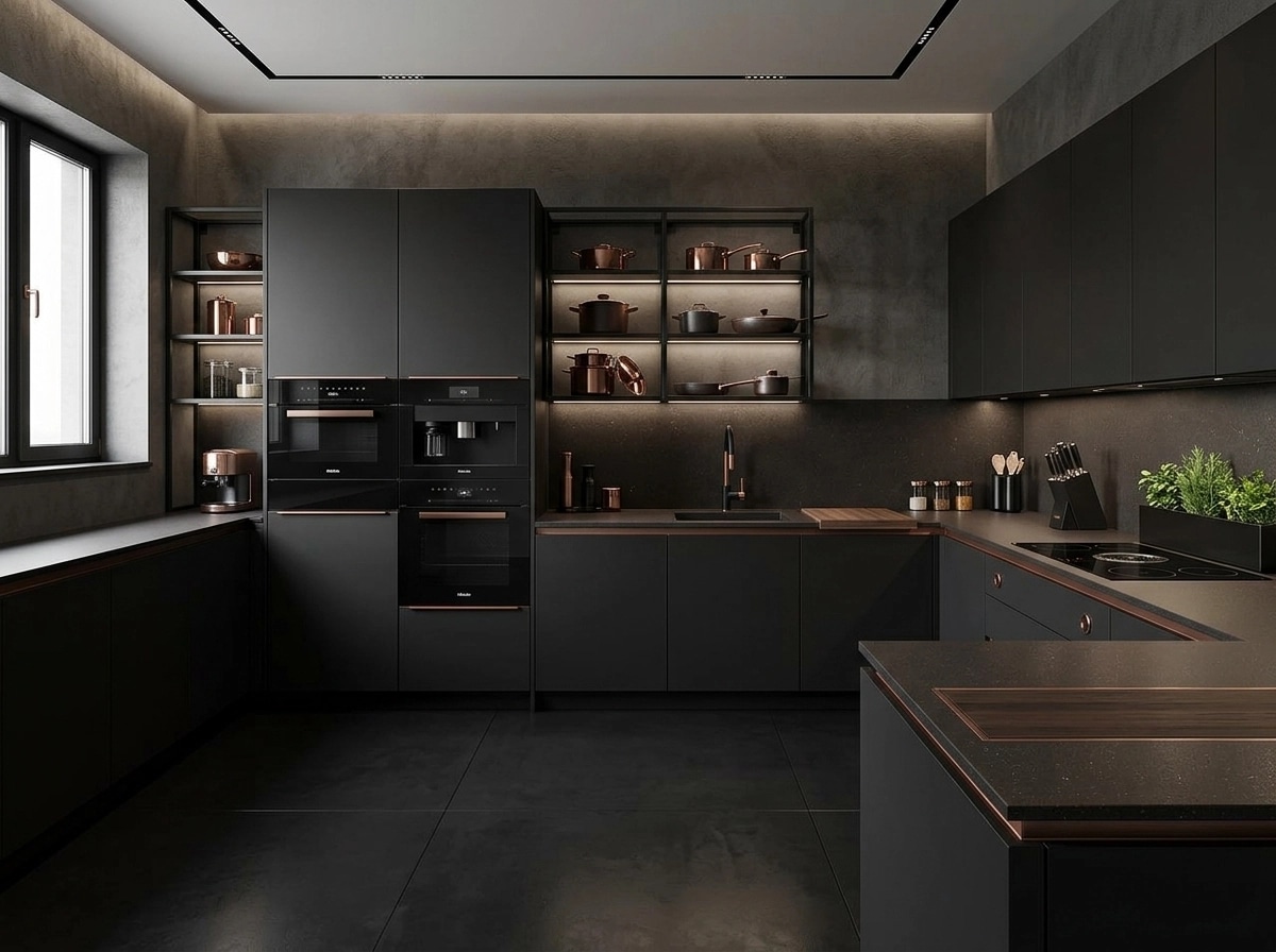 Blacktec Kitchen design — interior photo by GenRoom AI