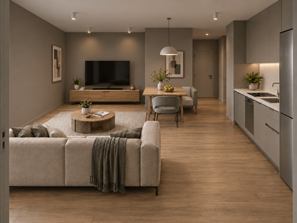Interior design in Contemporary style — Living Room by GenRoom AI